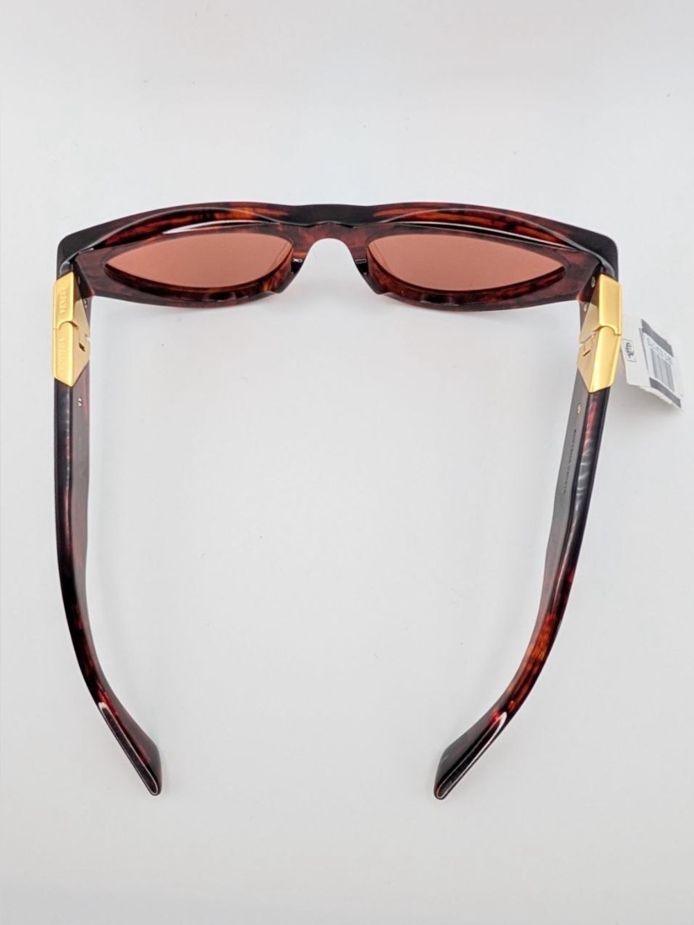 NWT Bottega Veneta Women's Cat-Eye Sunglasses in Tortoiseshell Orange Brown - Picture 8 of 13